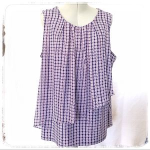 Roz & Ali flattering patterned blouse